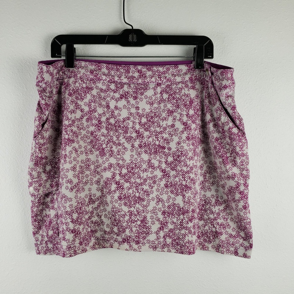 Columbia Women's 14 Omni Freeze Athletic Cooling Skort Magenta Ditzy Floral
